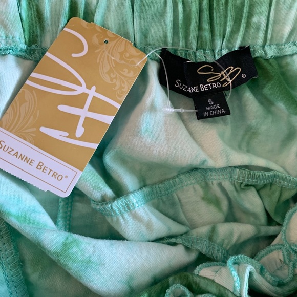 Tie dye green and white sun dress - Picture 3 of 4